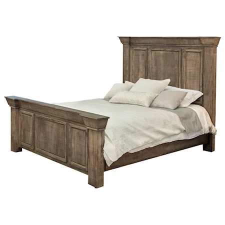 Rustic Queen Panel Bed